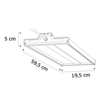 GOYA GY 4323-105 105 Watt Lensli Yüksek Tavan Armatürü (IP65)