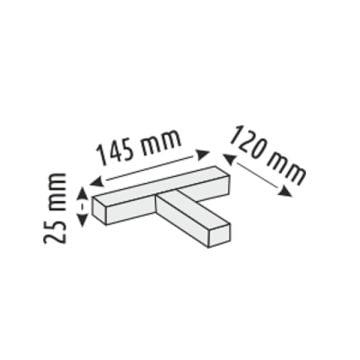 HELIOS HS 8630 Siyah Sıva Altı - Trimless Magnet Ray T Bağlantı Aparatı