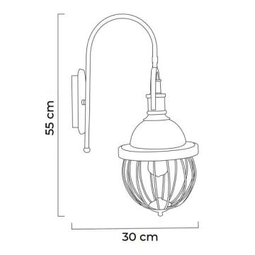 CreaLight AH19-02671 Kafesli Retro Aplik