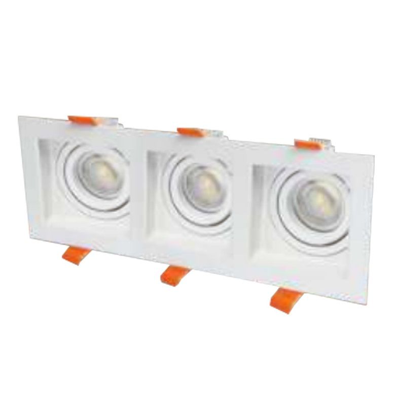 CATA CT-5021 Pars Sıva Altı Beyaz Üçlü Spot Kasası