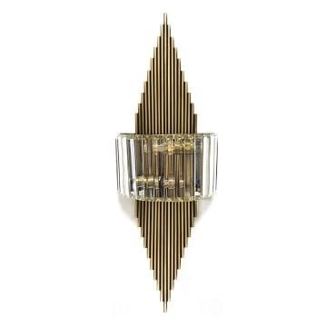 CreaLight AH19-02678 Camlı Eskitme Dekoratif Aplik