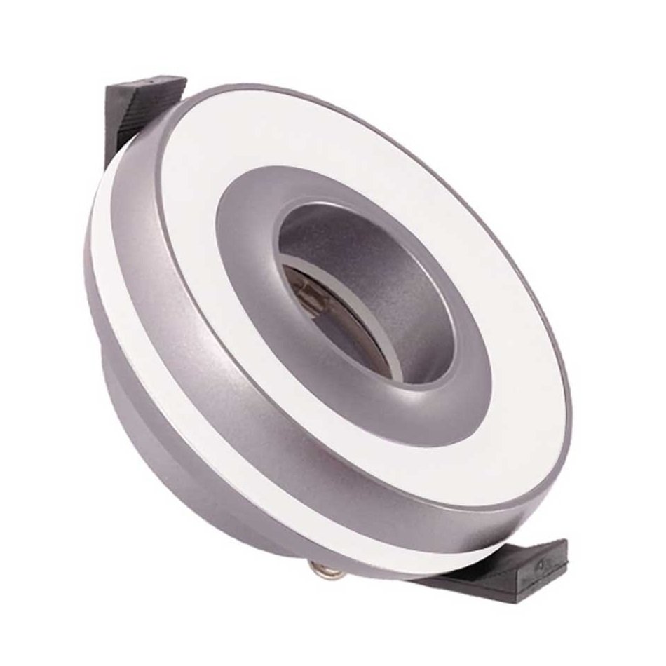 ACK AH03-04113 Gri-Beyaz Sıva Altı Yuvarlak Spot Kasası - Metal