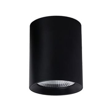 MOLLED MOL2061 12x15 cm 12 Watt Siyah/Beyaz Kasa Sıva Üstü Silindir LED Spot (SAMSUNG/OSRAM/PHILIPS LED & EAGLERISE/LIFUD Driver)