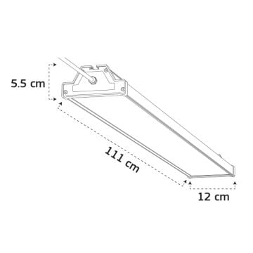 GOYA GY 4321-160 160 Watt LED Yüksek Tavan Armatürü (IP40)