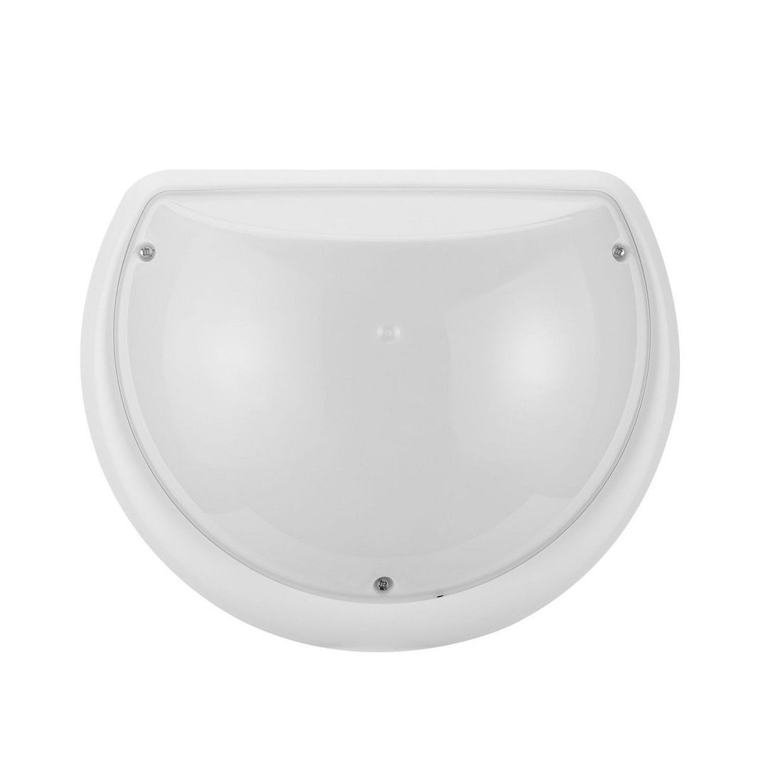 HOROZ 400-315-114 AQUA YARIMAY 9 Watt Opal Camlı Beyaz Dış Mekan LED Aplik - Beyaz Işık (6500K) [Plastik Kasa]