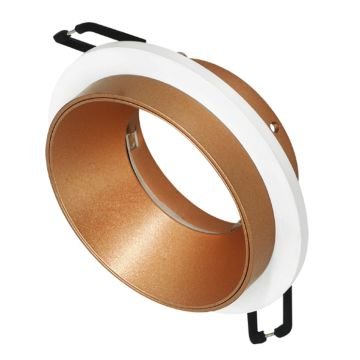 CATA CT-5034 Şahin Sıva Altı Beyaz-Mat Gold Yuvarlak Spot Kasası