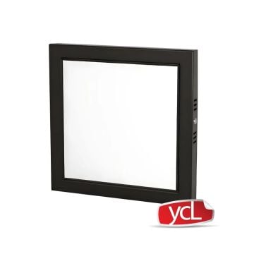 YCL ASM 2218 18 Watt Siyah Kasa Sıva Üstü Kare LED Panel