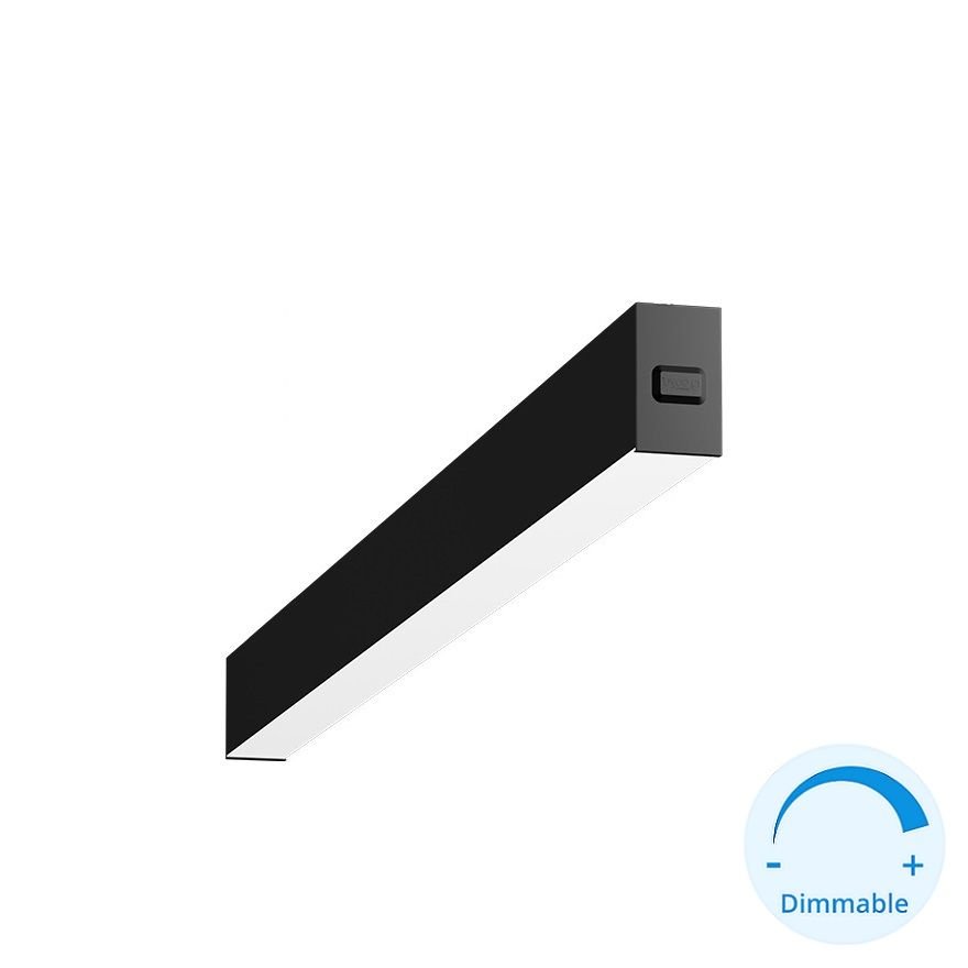 GOYA GY 8032-60 Siyah/Beyaz Kasa 26 Watt 60 cm Sıva Üstü DİMLİ Lineer Armatür