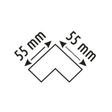 HELIOS HS 8626 Siyah Sıva Üstü Magnet Ray Köşe Bağlantı Aparatı
