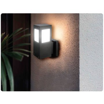 HOROZ 400-010-136 Siyah Dış Mekan Aplik (Plastik Kasa)