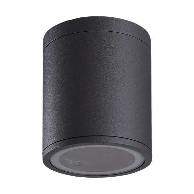 MOLLED MOL356 10x10 cm Siyah Dış Mekan Sıva Üstü Silindir Spot - GU10 Duylu - IP54