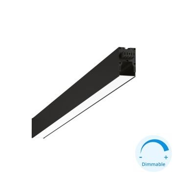 GOYA GY 8056-90 Siyah/Beyaz Kasa 26 Watt 90 cm Eklenebilir Sıva Üstü DİMLİ Lineer Armatür