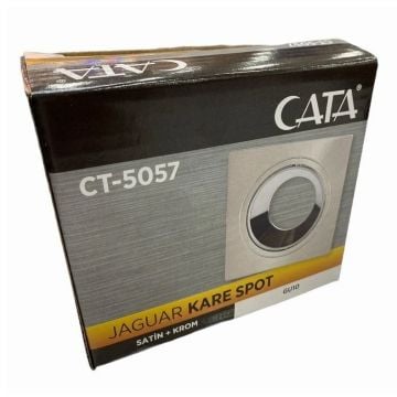 CATA CT-5057 Jaguar Sıva Altı Satin-Platin Kare Spot Kasası