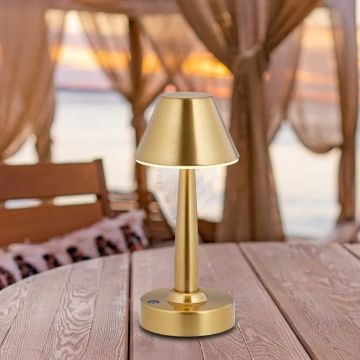 NOAS YL86-1702 GALATA Eskitme Dokunmatik, Dimli ve Şarjlı LED Masa Lambası - Gün Işığı (3200K)