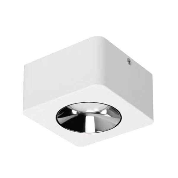 MOLLED MOL2420 8 Watt Beyaz-Platin Sıva Üstü Kare LED Spot (SAMSUNG/PHILIPS LED & EAGLERISE/LIFUD Driver)