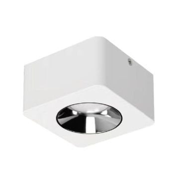 MOLLED MOL2420 8 Watt Beyaz-Platin Sıva Üstü Kare LED Spot (SAMSUNG/PHILIPS LED & EAGLERISE/LIFUD Driver)