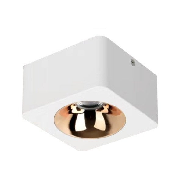 MOLLED MOL2420 8 Watt Beyaz-Gold Sıva Üstü Kare LED Spot (SAMSUNG/PHILIPS LED & EAGLERISE/LIFUD Driver)