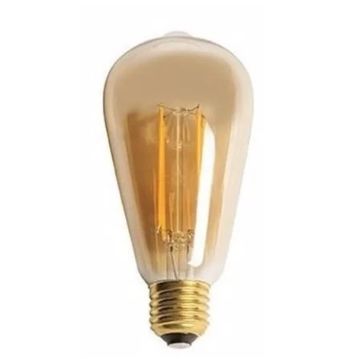 NOAS YL92-0020 6 Watt LED Rustik Armut Ampul - Amber