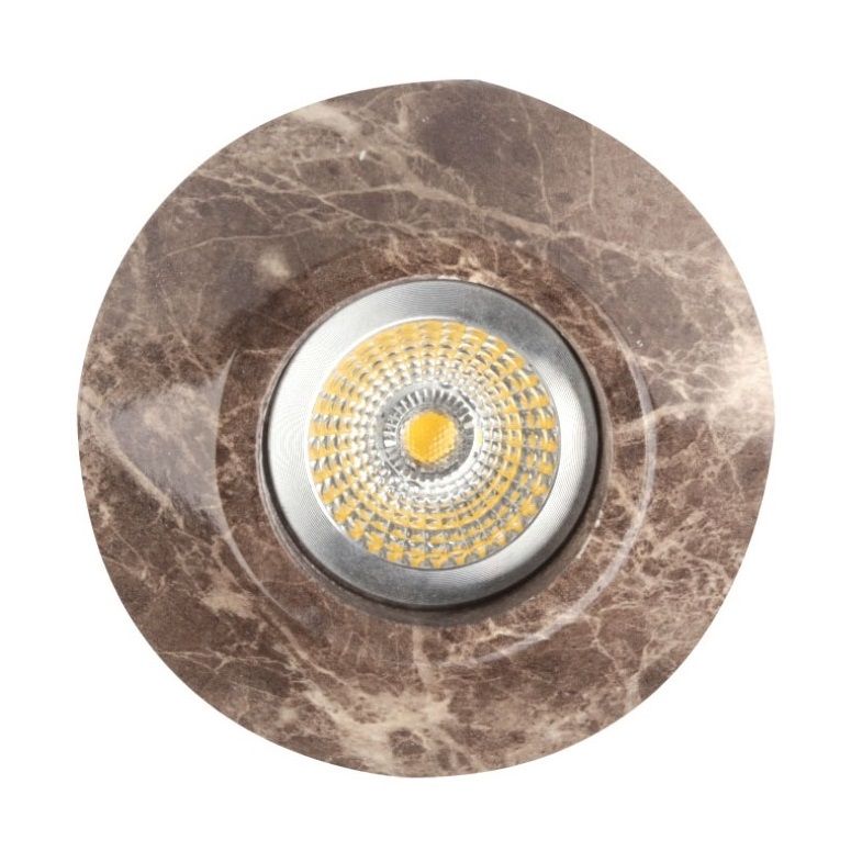 ACK AH04-01037 Kahve Mermer Desen Spot Kasası