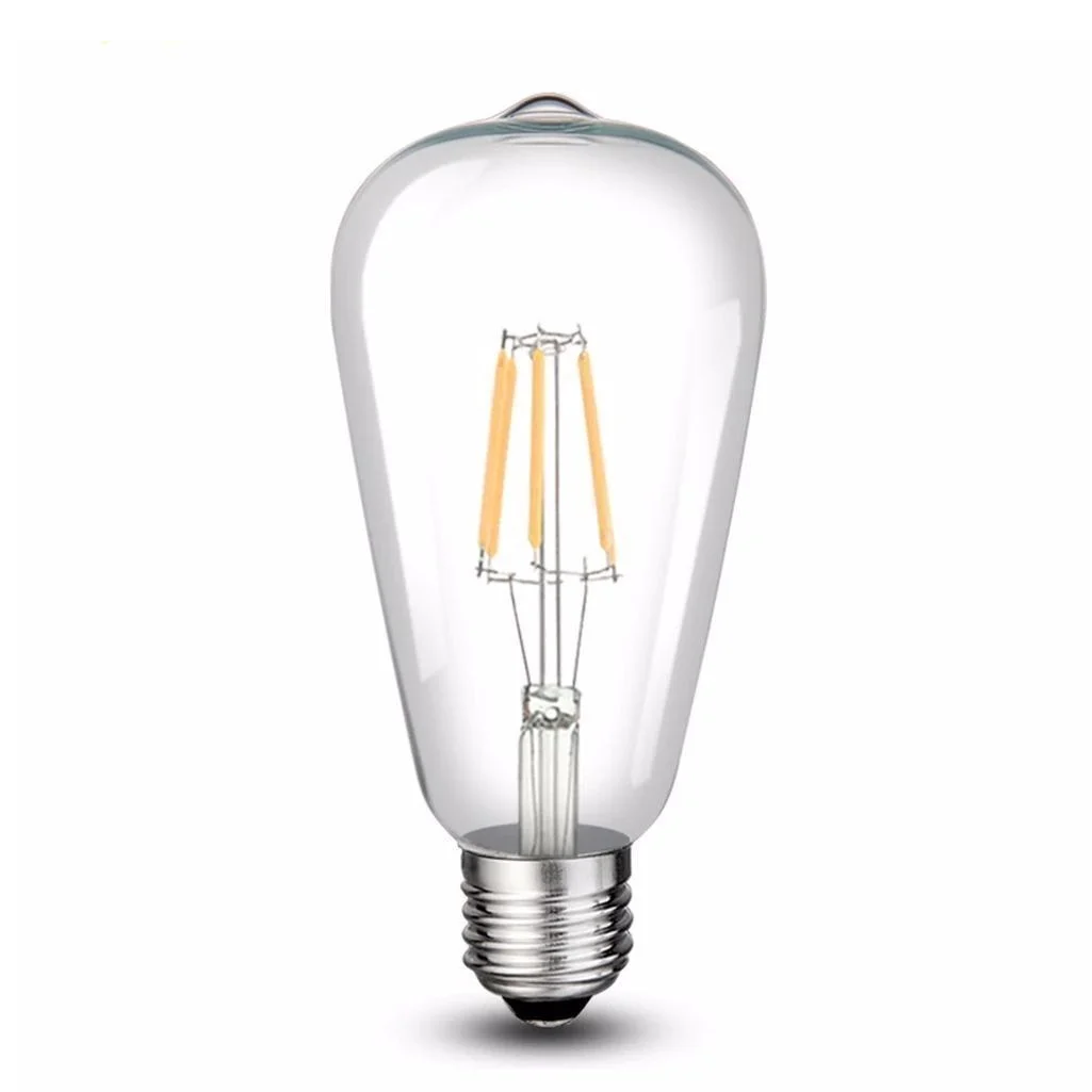 NOAS YL92-0131 4 Watt Şeffaf Camlı LED Rustik Armut Ampul