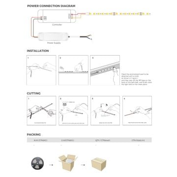 SAMSUNG 24 Volt 240 Ledli Dimli ve CCT Tunable Şerit Led - 19.2 Watt/Metre - [5 Metre] - FSSG.1019.TW20.2424