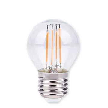 NOAS YL92-2111 4 Watt Şeffaf Camlı G45 Rustik LED Ampul - Sarı Işık (2700K)