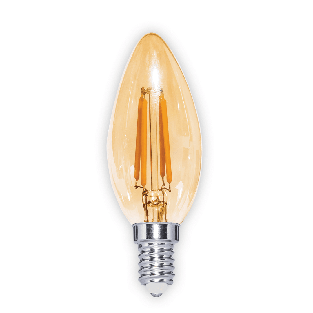 NOAS YL92-1010 4 Watt LED Rustik Mum Ampul - Amber