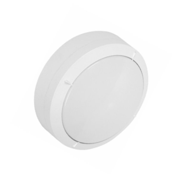 inoled 5167-01 18 Watt Beyaz Kasa Yuvarlak Dış Mekan LED Aplik - Beyaz Işık (6500K)