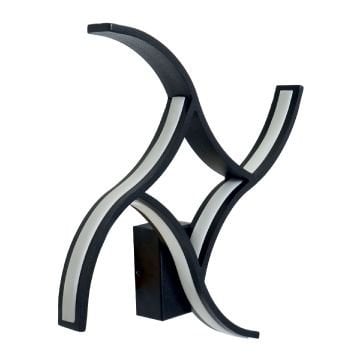 CreaLight AL02-41101 15 Watt Siyah/Beyaz Dekoratif LED Aplik