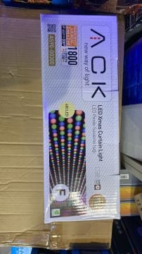 ACK AS90-00300F 200x200 cm Flaşörlü Dış Mekan LED Perde - Gün Işığı (3000K)