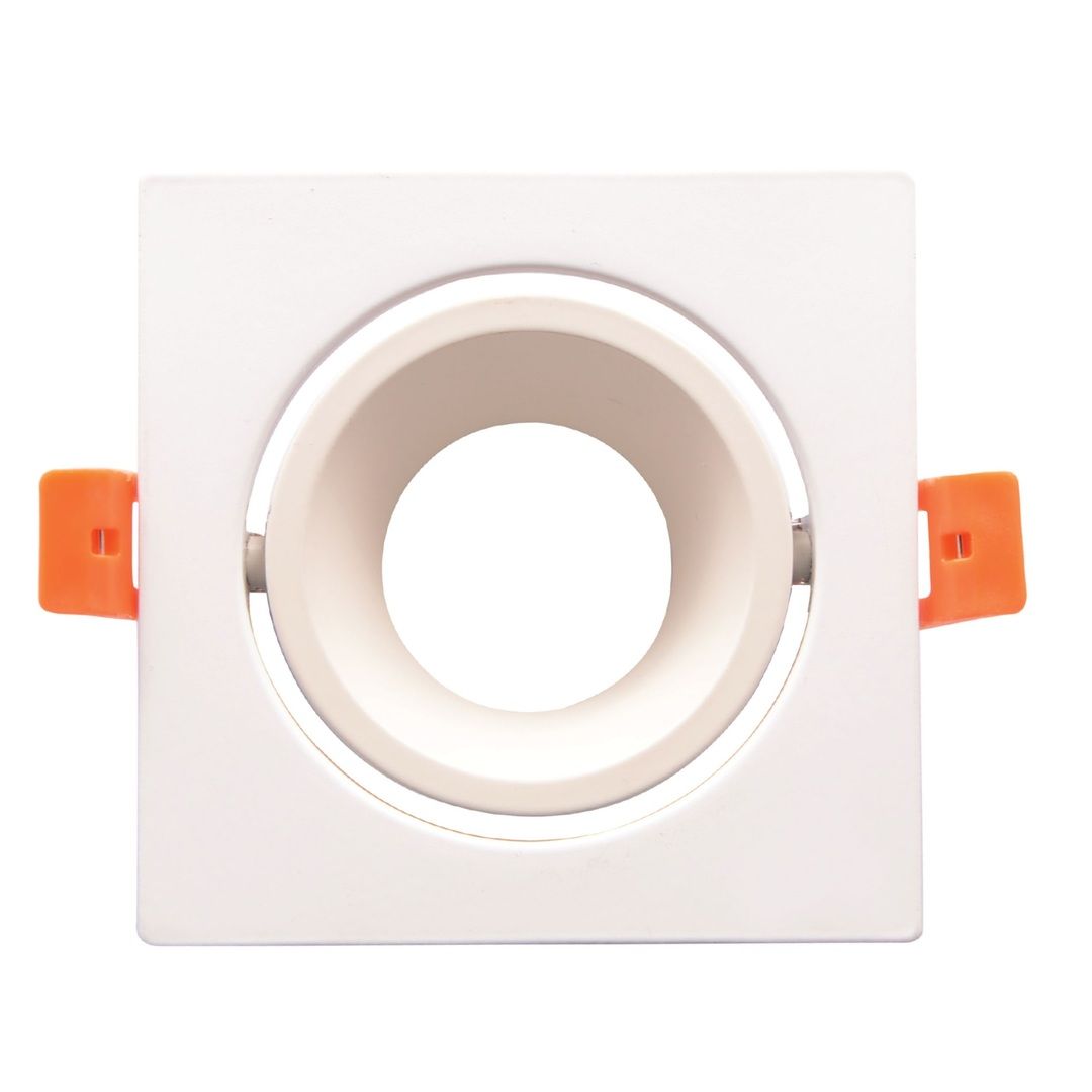 ACK AH03-04080 Beyaz Sıva Altı Kare Spot Kasası (Metal)