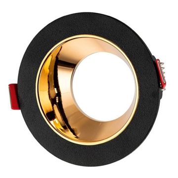 CATA CT-5049 Jaguar Sıva Altı Siyah-Gold Yuvarlak Spot Kasası