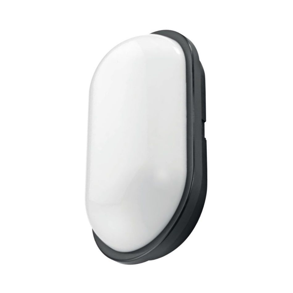 HOROZ 400-012-125 AYDOS 15 Watt Siyah Dış Mekan LED Glop Aplik - Beyaz Işık (6400K) [Plastik Kasa]