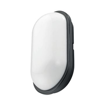 HOROZ 400-012-125 AYDOS 15 Watt Siyah Dış Mekan LED Glop Aplik - Beyaz Işık (6400K) [Plastik Kasa]