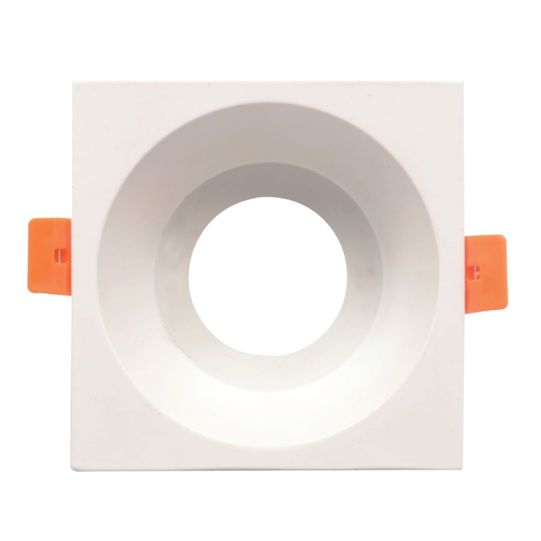 ACK AH03-04020 Beyaz Sıva Altı Kare Spot Kasası (Metal)