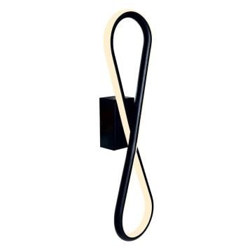 CreaLight AL02-39101 15 Watt Siyah/Beyaz Dekoratif LED Aplik