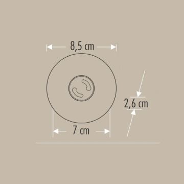 CATA CT-5091 Sıva Altı Siyah Yuvarlak Spot Kasası
