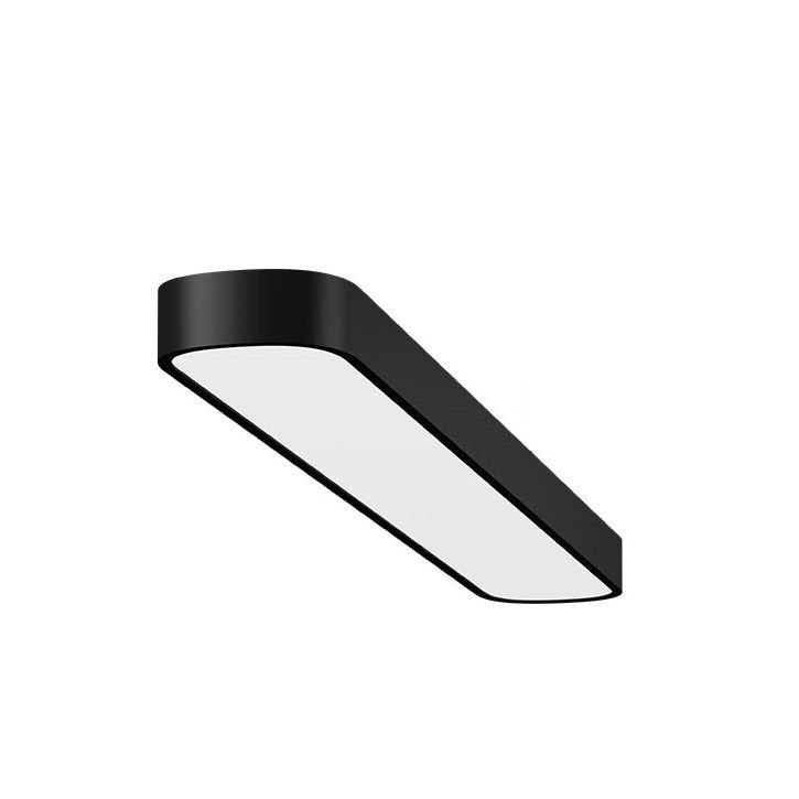 GOYA GY 8110-120 Siyah/Beyaz Kasa 58 Watt 15x120 cm Oval Sıva Üstü Lineer Armatür