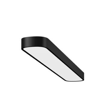 GOYA GY 8110-120 Siyah/Beyaz Kasa 58 Watt 15x120 cm Oval Sıva Üstü Lineer Armatür