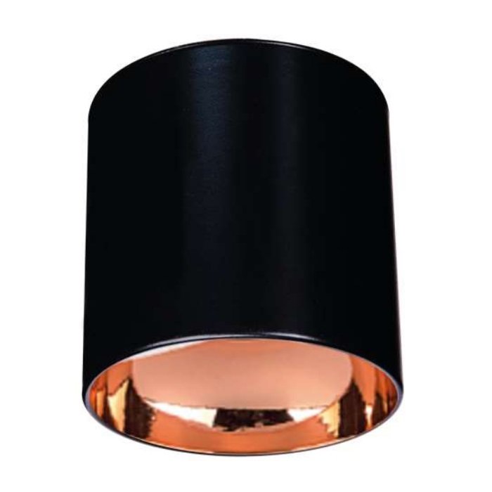 MOLLED MOL365 10x10x10 cm Siyah-Rose Sıva Üstü Silindir Spot Kasası (Metal - GU10 Duylu)