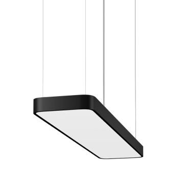 GOYA GY 8111-60 Siyah/Beyaz Kasa 67 Watt 30x60 cm Oval Lineer Sarkıt Avize