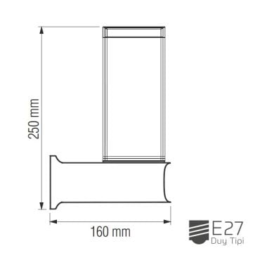 inoled 9130 Kaktüs Dış Mekan Aplik (PC Gövde)