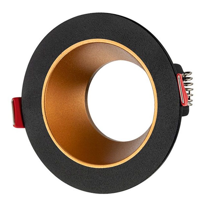 CATA CT-5043 Jaguar Sıva Altı Siyah-Mat Gold Yuvarlak Spot Kasası