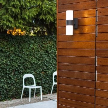 HOROZ 076-054-0014 IMPERIAL 14 Watt Siyah Dış Mekan LED Aplik - Metal Kasa - Ilık Beyaz (4200K)