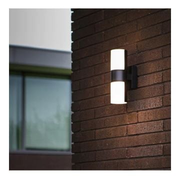 HOROZ 076-054-0014 IMPERIAL 14 Watt Siyah Dış Mekan LED Aplik - Metal Kasa - Ilık Beyaz (4200K)