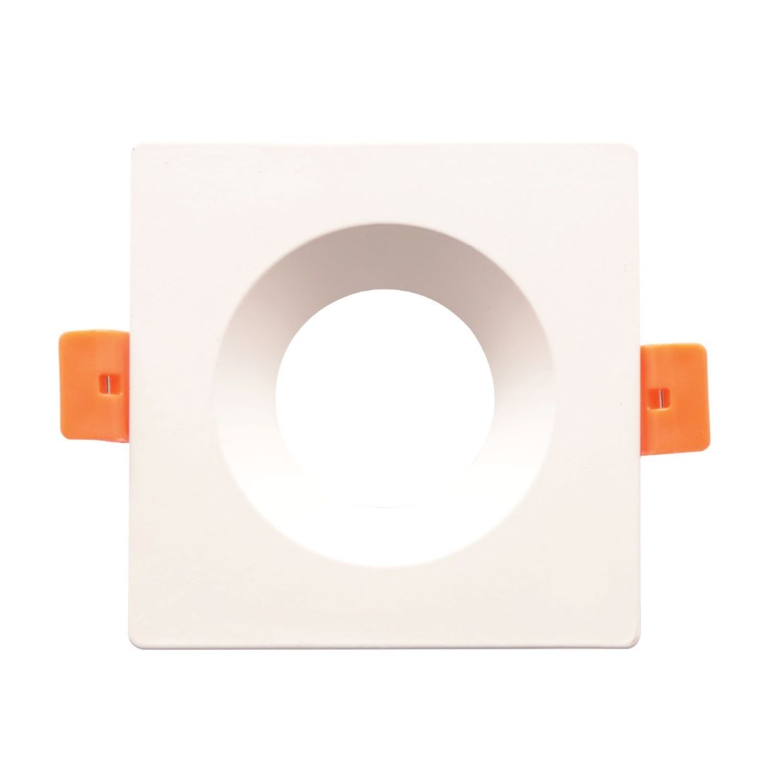 ACK AH03-04030 Beyaz Sıva Altı Kare Spot Kasası (Metal)