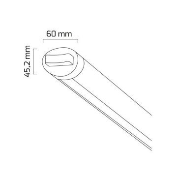 GOYA GY 8070-94 Siyah/Beyaz Kasa 26 Watt 94 cm DİMLİ Lineer Sarkıt Avize