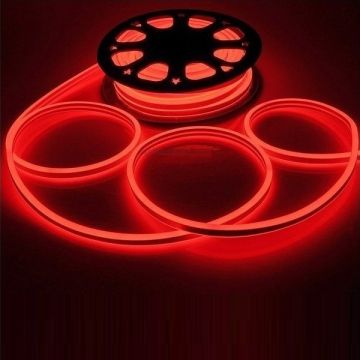 HELIOS HS 3251 12 Volt Dış Mekan Kırmızı Neon LED Hortum (10 Watt/Metre) [50 Metre]