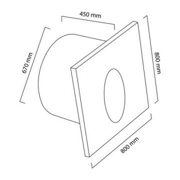 goldX ZE430-PE 3 Watt Prinç Eskitme Sıva Altı Kare LED Merdiven Armatürü