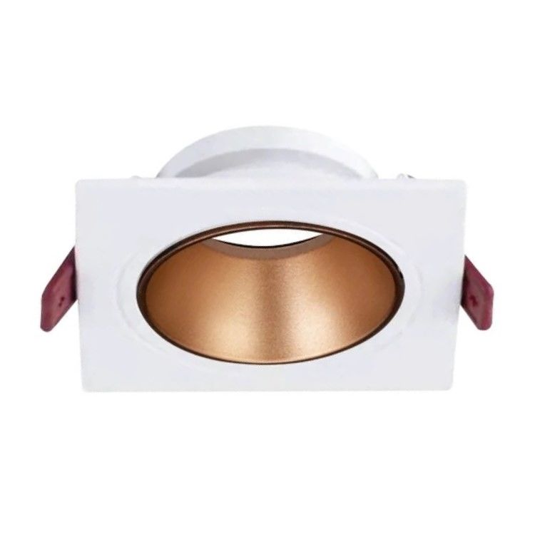 ACK AH03-07020 Beyaz-Rose Gold Sıva Altı Kare Spot Kasası (Metal)